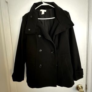 Zara Black Pea Coat